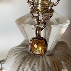 Ann King Sterling Necklace with Citrine Enhancer